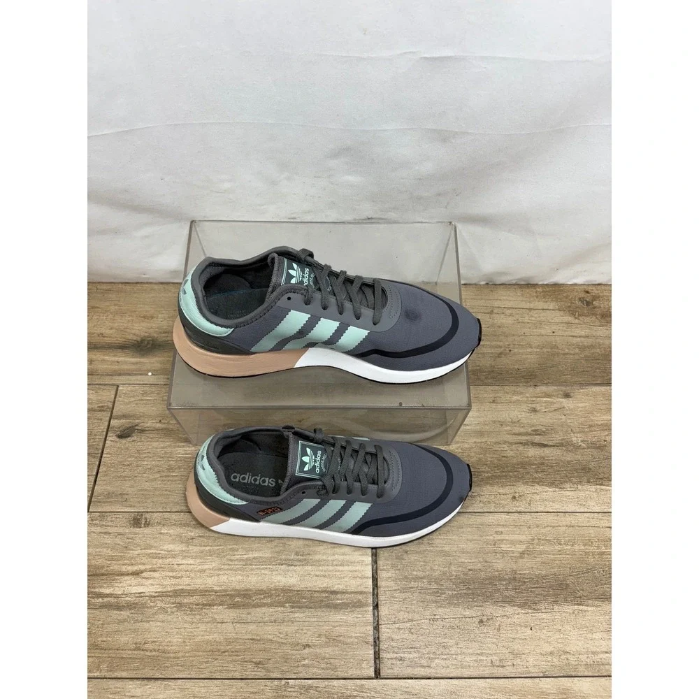 Adidas‎ N-5923 Gray Mint Green Peach Casual Sneakers Shoes Women's US 10